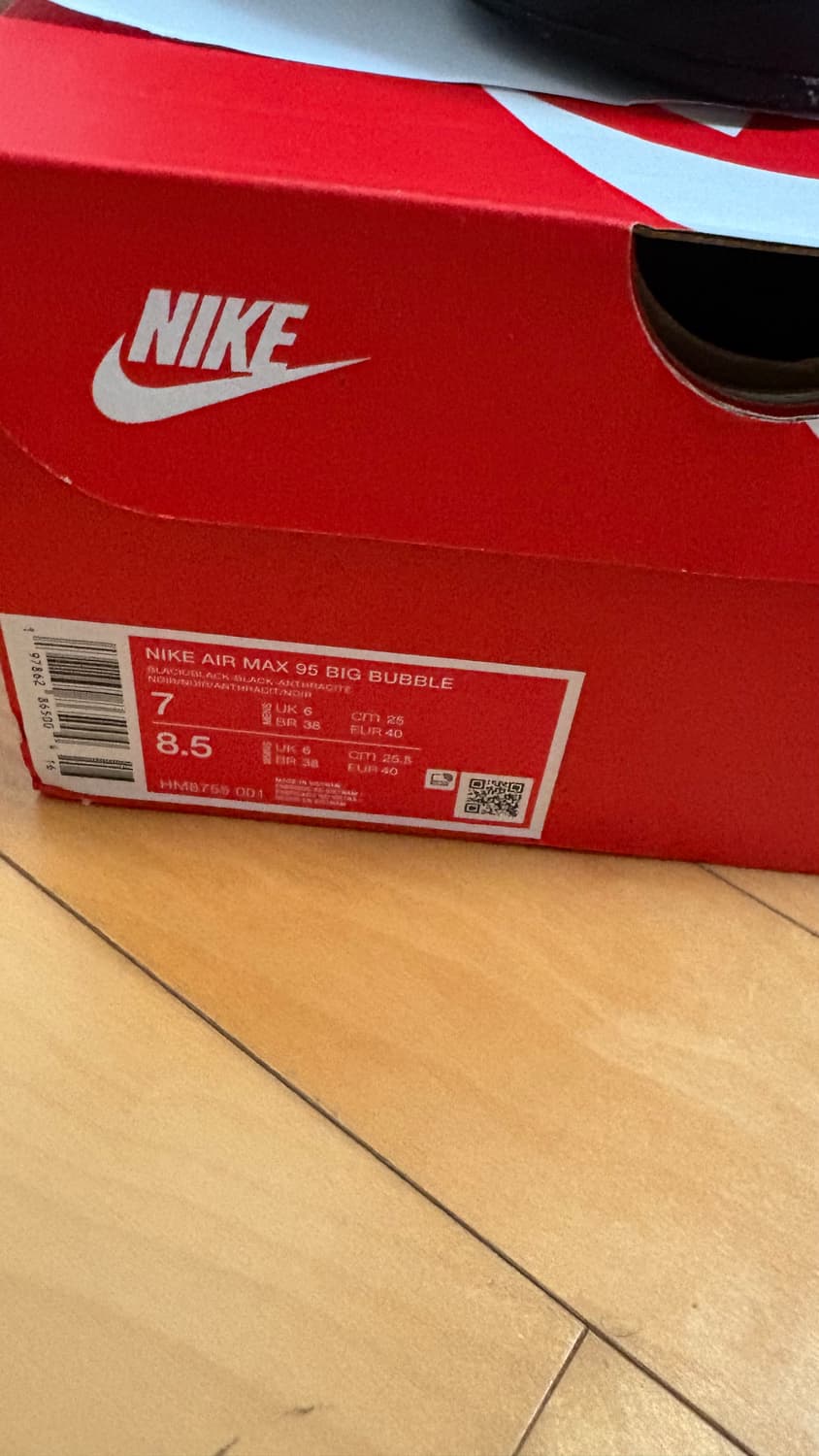 나이키 에어맥스 95 OG 블랙 앤트러사이트 상품이미지6