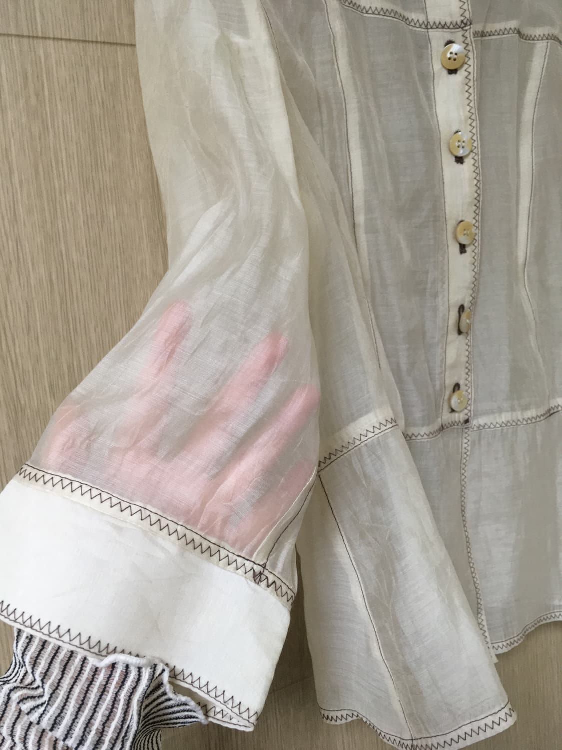 Western  Seestrough shirts 상품이미지5