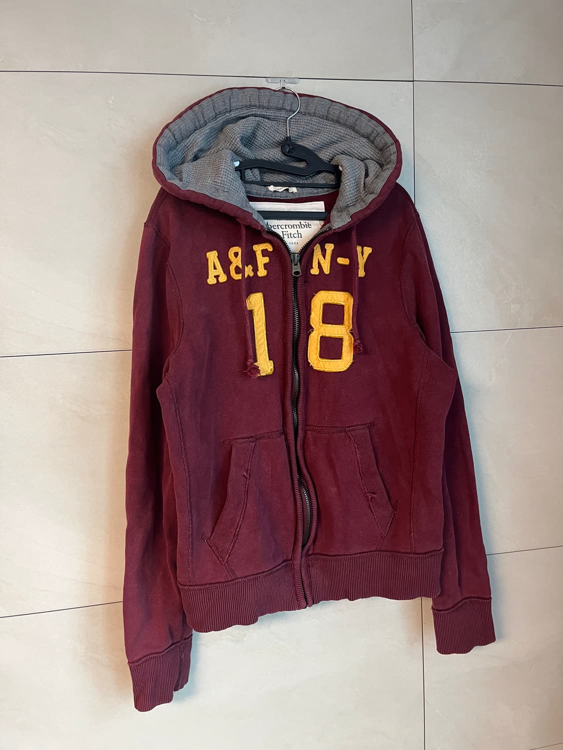 아베크롬비 A&F 대장 후드집업 버건디 [L] 상품이미지3