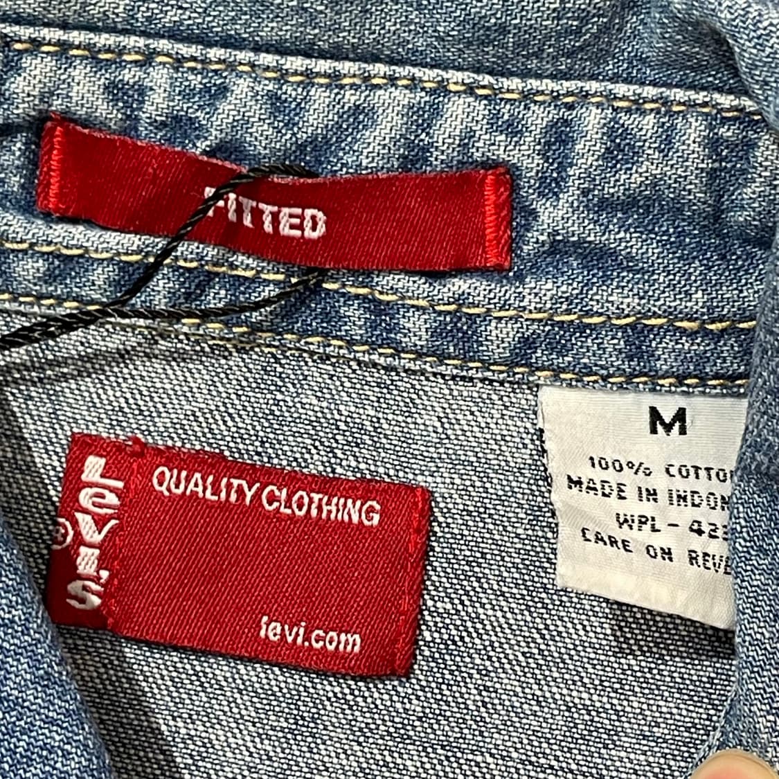 (M) Levi's 리바이스 코튼 데님 셔츠 상품이미지6