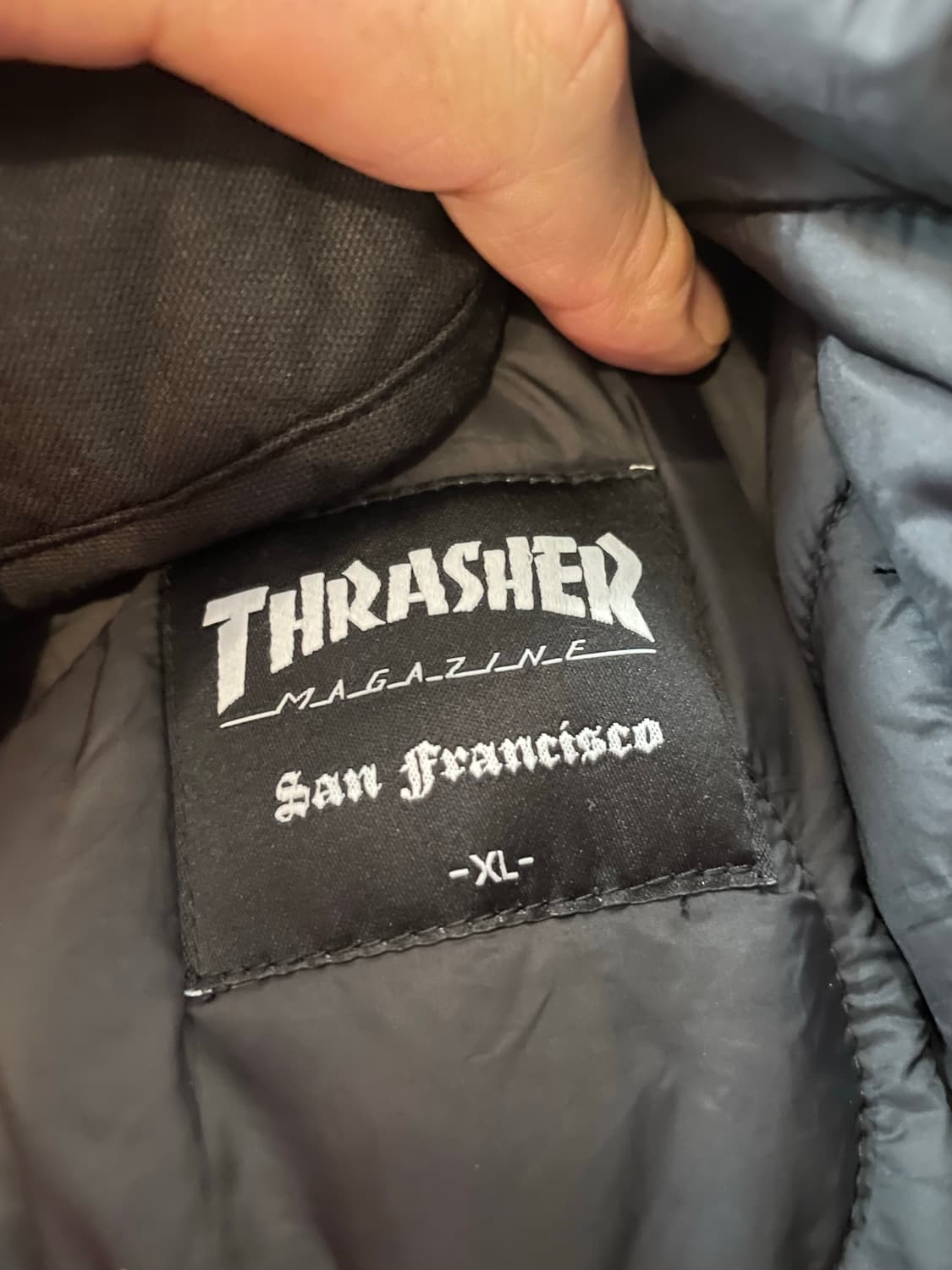 THRASHER 트레셔 깔깔이 경량패딩 XL 상품이미지8