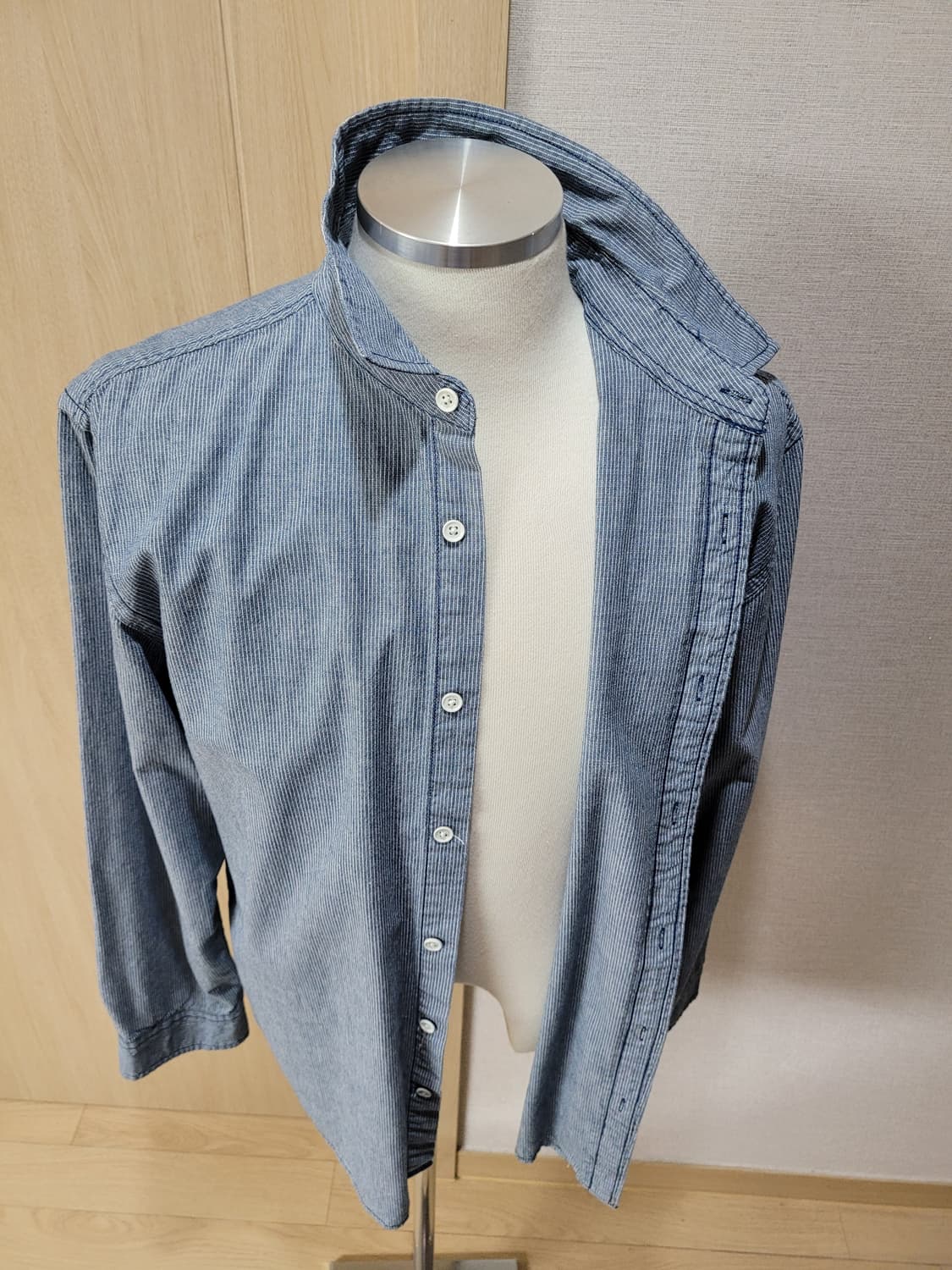 행텐 Hangten 남자 스트라이프 셔츠 105 라이트블루 상품이미지7