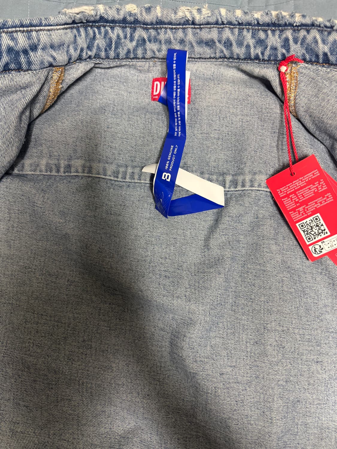 디젤 D 심플 오버 셔츠 팝니다(디젤 데님 셔츠) 상품이미지5