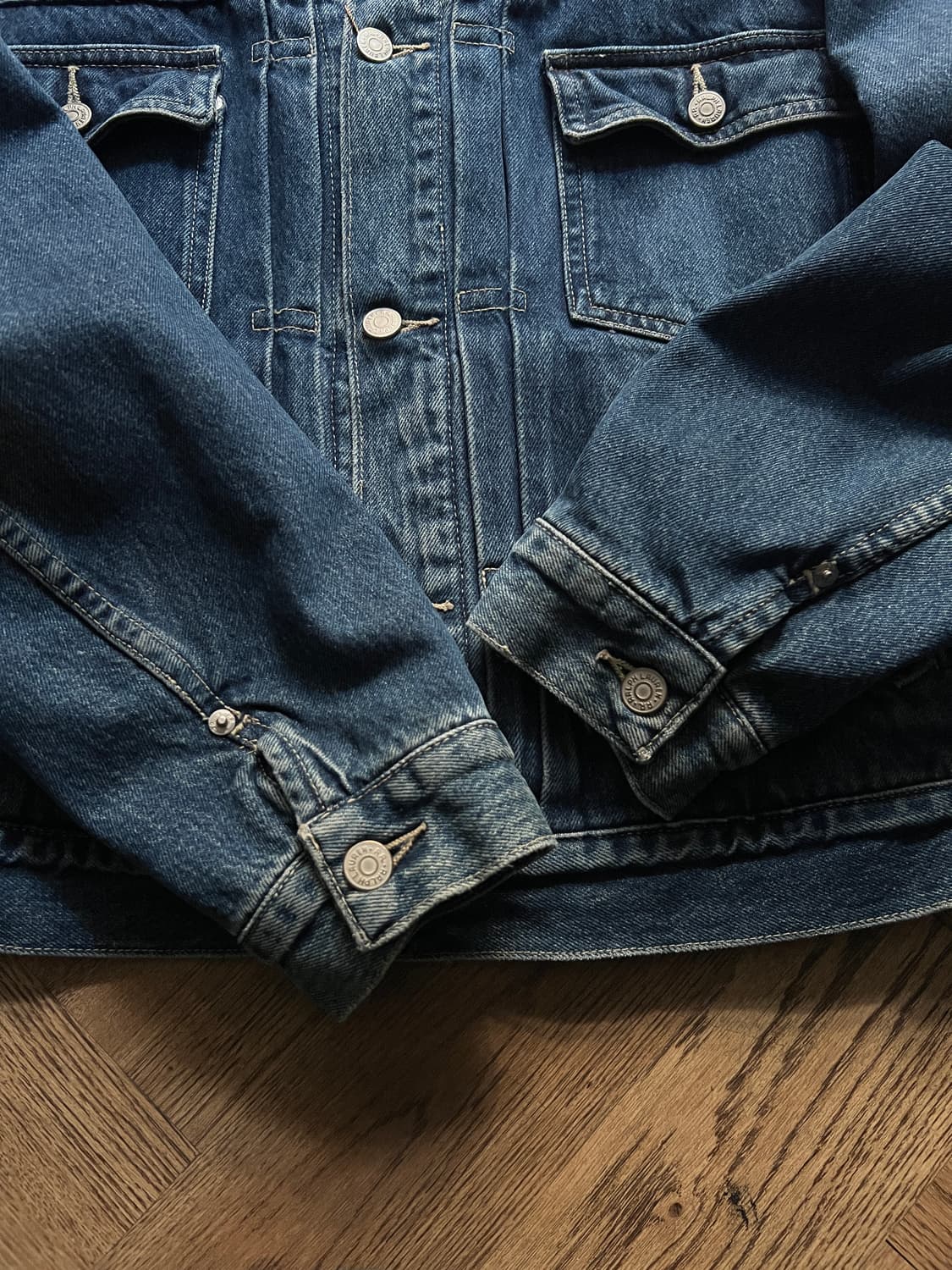 [XL]90's OG RRL 더블알엘 라이닝 데님 자켓 상품이미지5