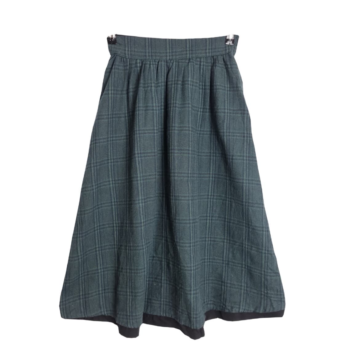 W CLOSET 빈티지 그린 체크스커트  상품이미지1