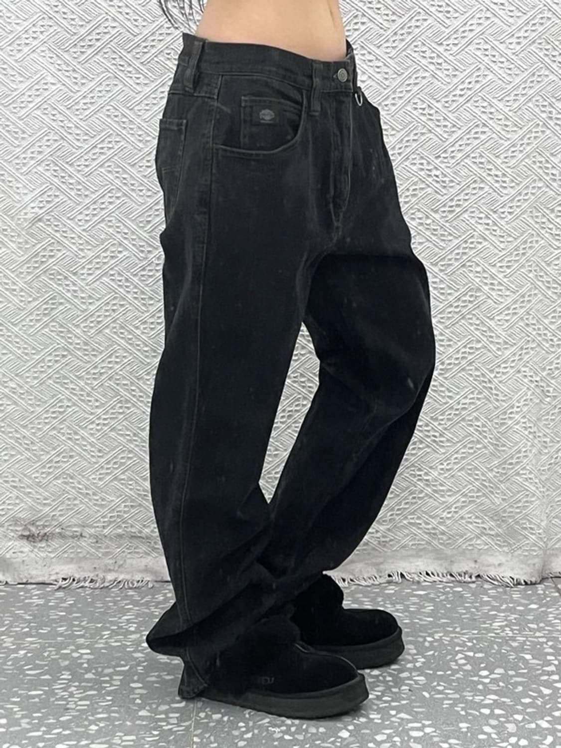 할리 데이비슨 모더레이싱 락시크 흑청 데님팬츠 C11642 상품이미지1