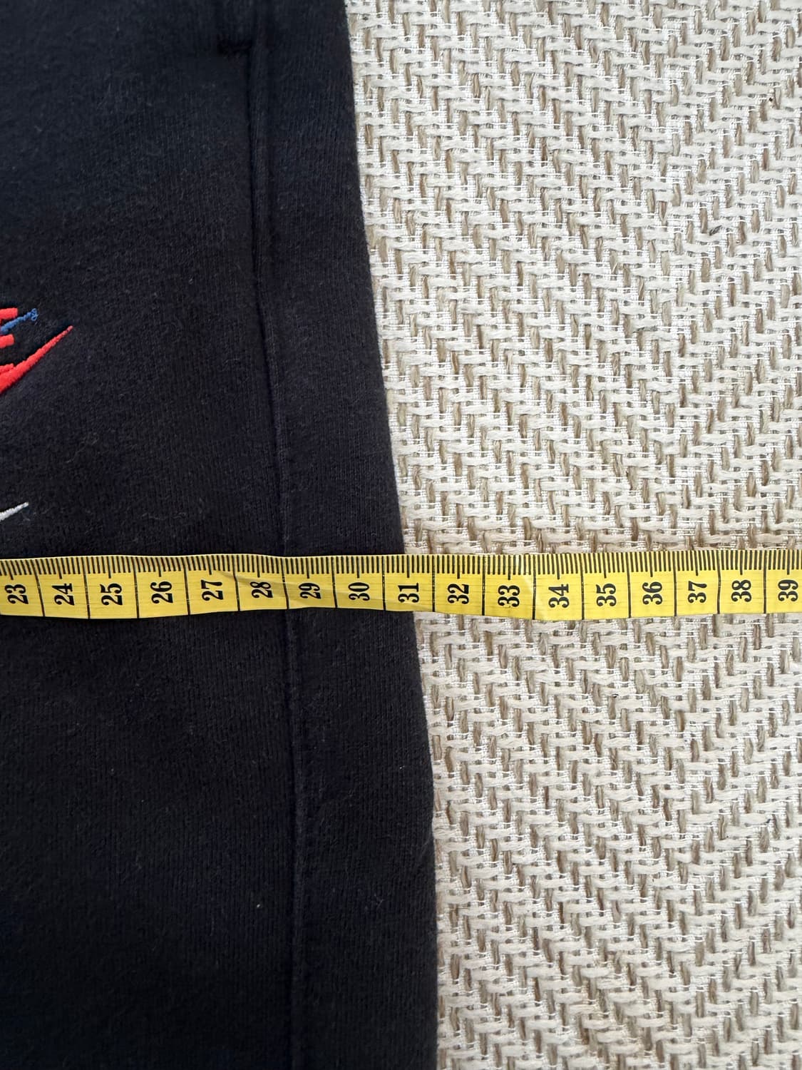 정품) 나이키 블랙 컬러 자수 로고 스웻팬츠 M 상품이미지9