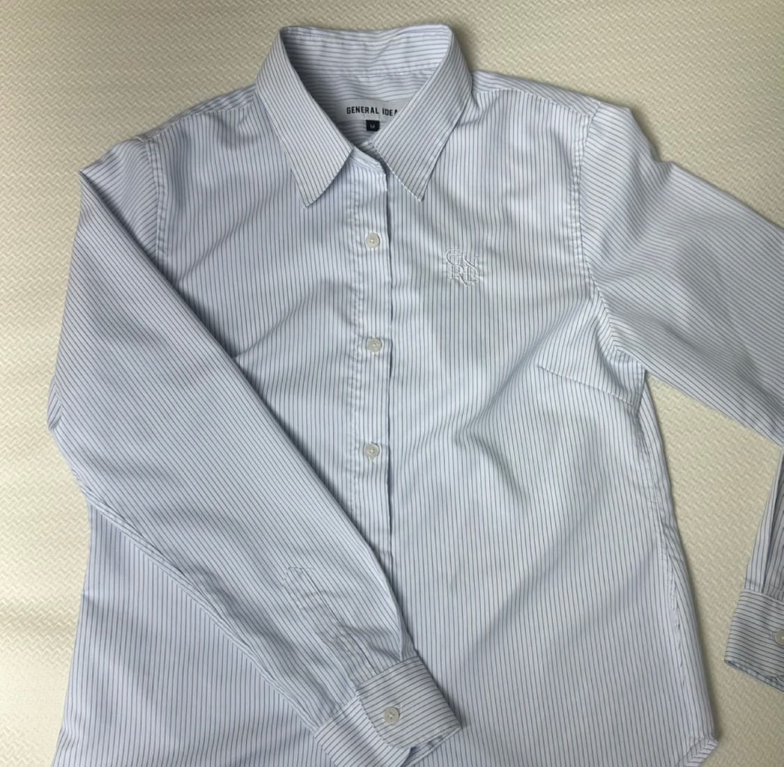 제너럴아이디어 링클프리 클래식 스트라이프 셔츠 M(실착 1회) 상품이미지1