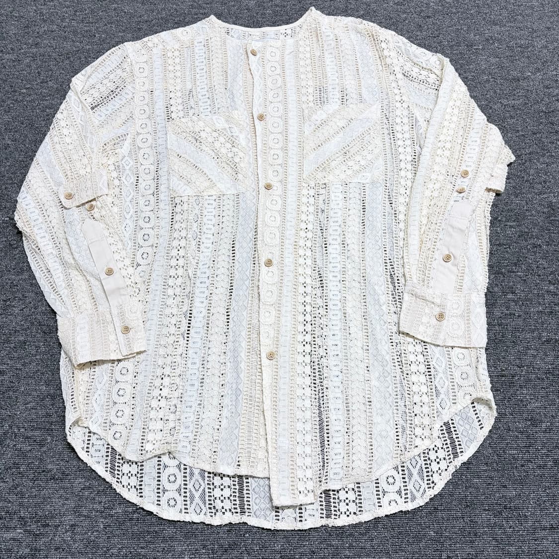 앤더슨벨 루나 시어 칼라리스 셔츠 상품이미지1