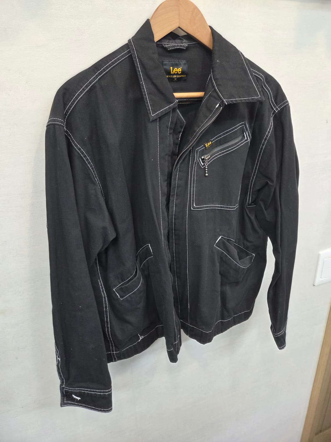 Lee 91b 트윌 스티치 블랙 자켓 m 상품이미지6