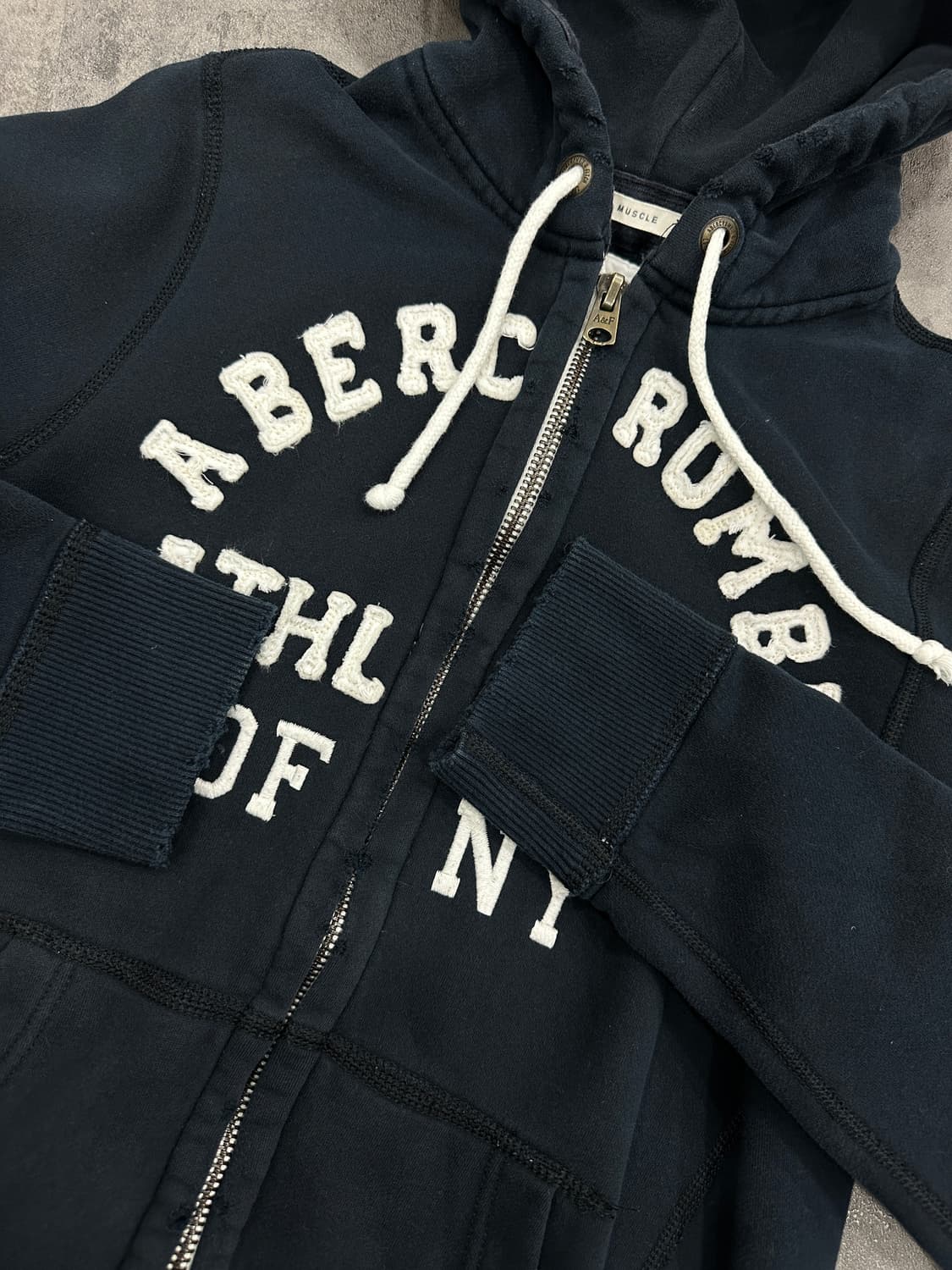 아베크롬비 후드집업 네이비L 상품이미지4