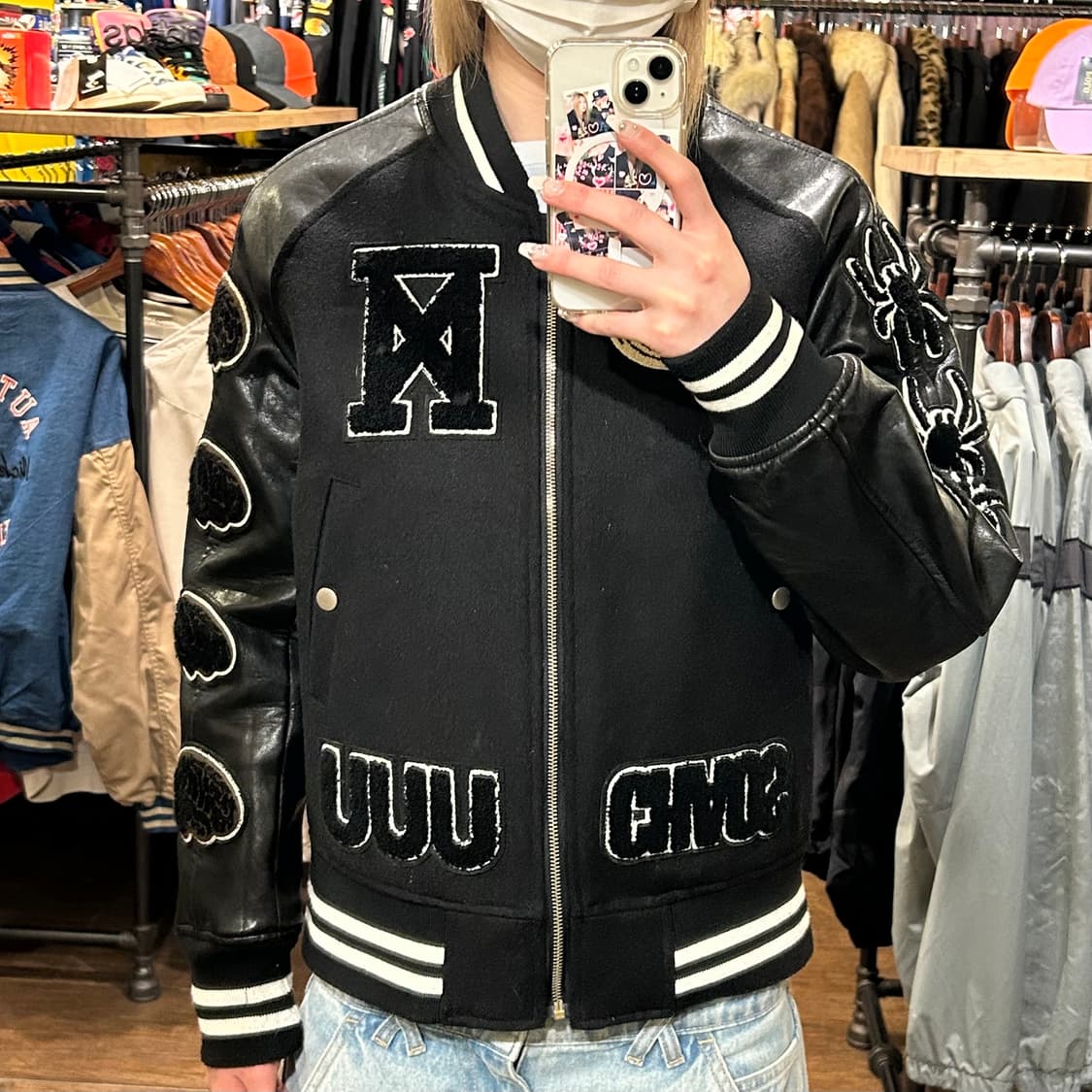 [HI] VTG 바시티 자켓 블랙  상품이미지1