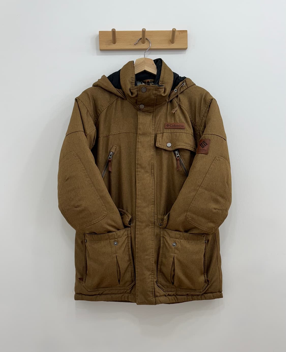 컬럼비아 덕다운 후드 야상 패딩 점퍼(네고 가능) 상품이미지1