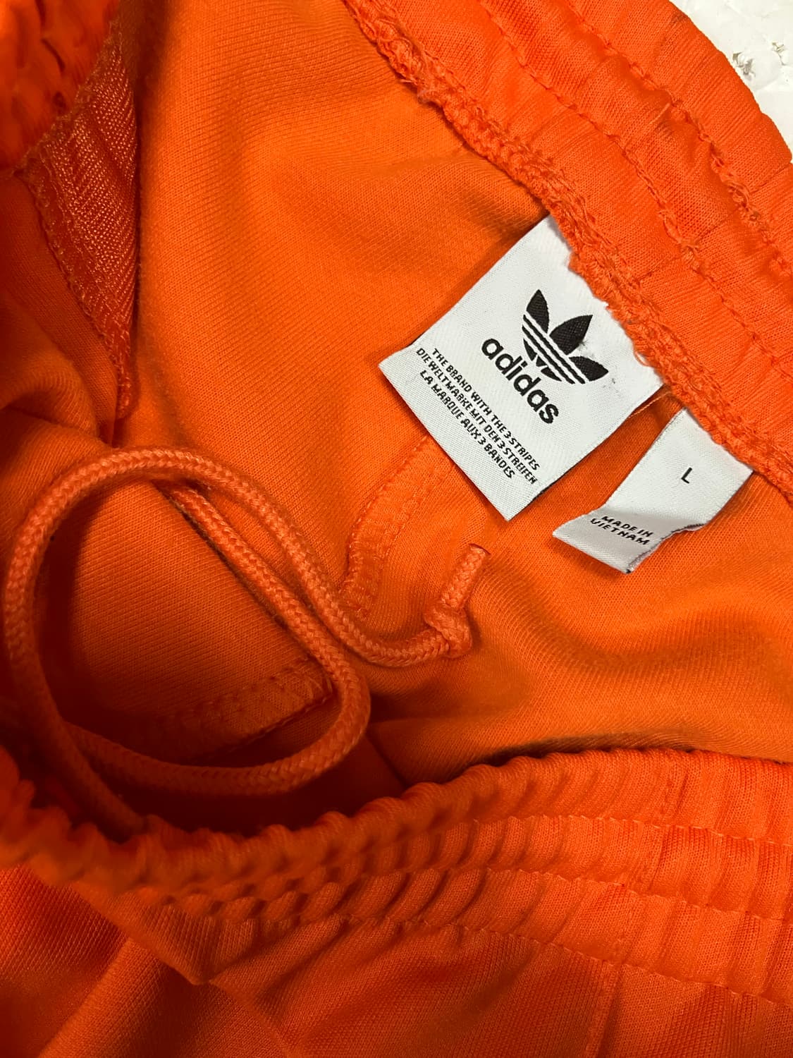 아디다스 오렌지 삼선 트레이닝 팬츠 L 상품이미지6