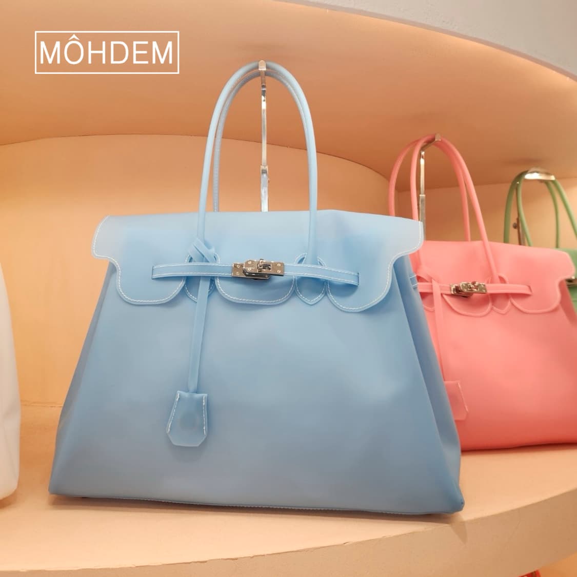 젤리 버킨백 키키 실리콘 pvc가방 상품이미지6