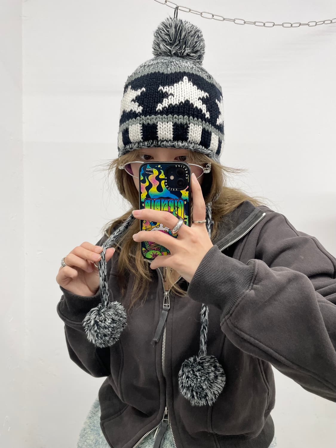 키치 스타 이어머프 방울 비니 상품이미지2