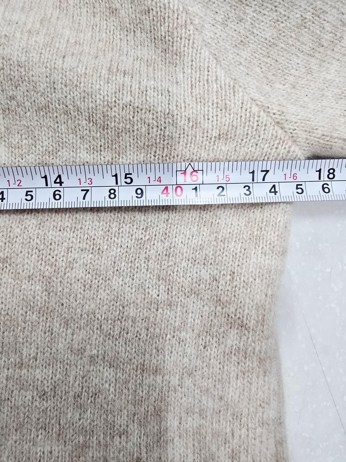 지컷 베이지 니트 후드티 모혼방 상품이미지7