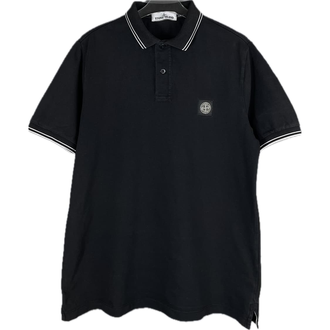 [L] 스톤 아일랜드 PK 카라 반팔 티셔츠 슬림핏 상품이미지1