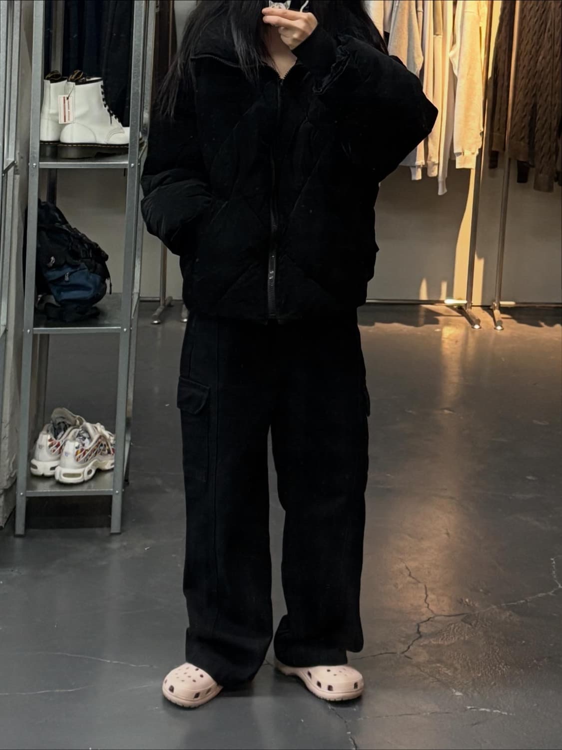 자라 다이아패턴 푸퍼 패딩재킷 A2276 상품이미지1