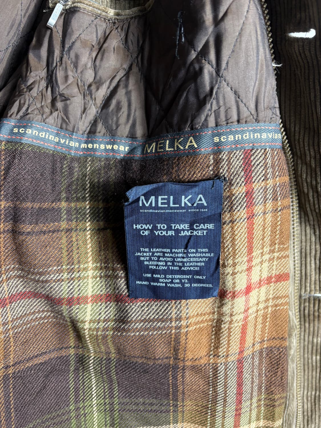 Melka 가죽 카라 코듀로이 자켓 상품이미지5