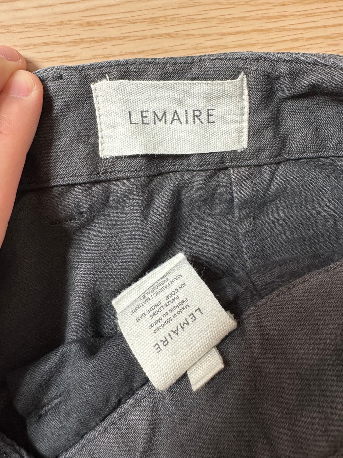 [XL]르메르 벨티드 트위스티드 팬츠 징크 상품이미지5