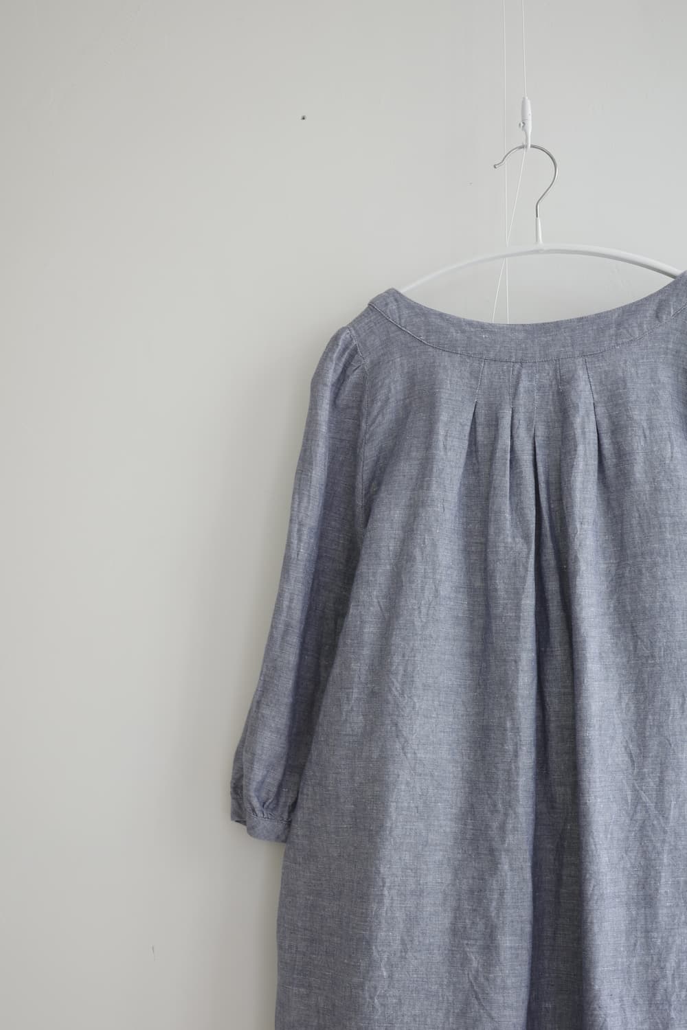 ROUX-BRIQUE 린넨 셔링 원피스 상품이미지5