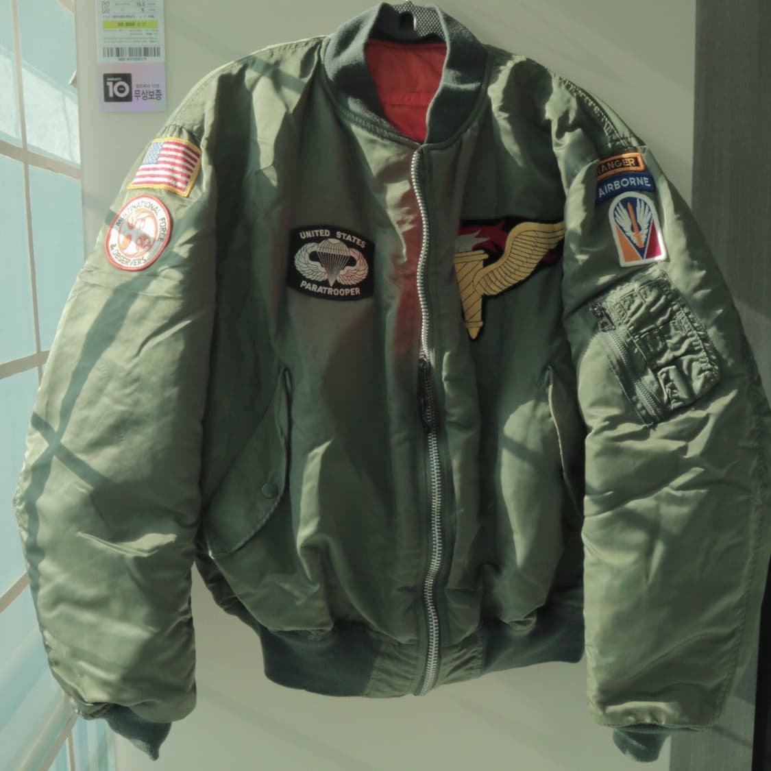 OG 60s USAF 군용 항공점퍼 ma-1 빈티지 패치워크 mens 상품이미지1