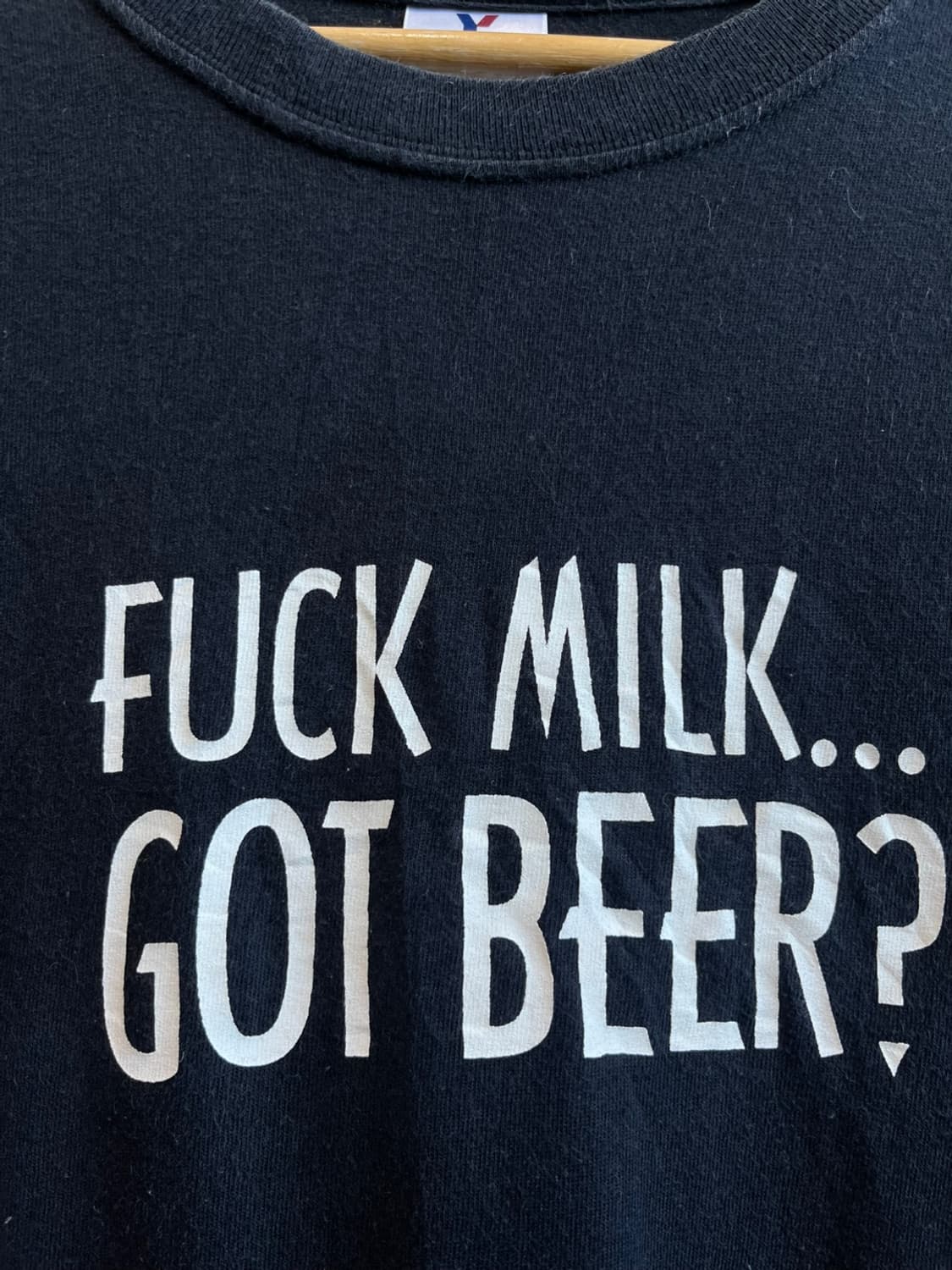 미국빈티지 FUCK MILK GOT BEER 반팔 티셔츠 상품이미지2