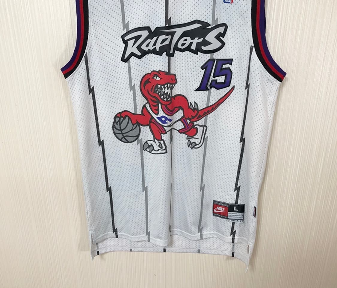 NBA 나이키 98-99시즌 토론토랩터스 유니폼/져지 L #15 빈스카터 상품이미지3