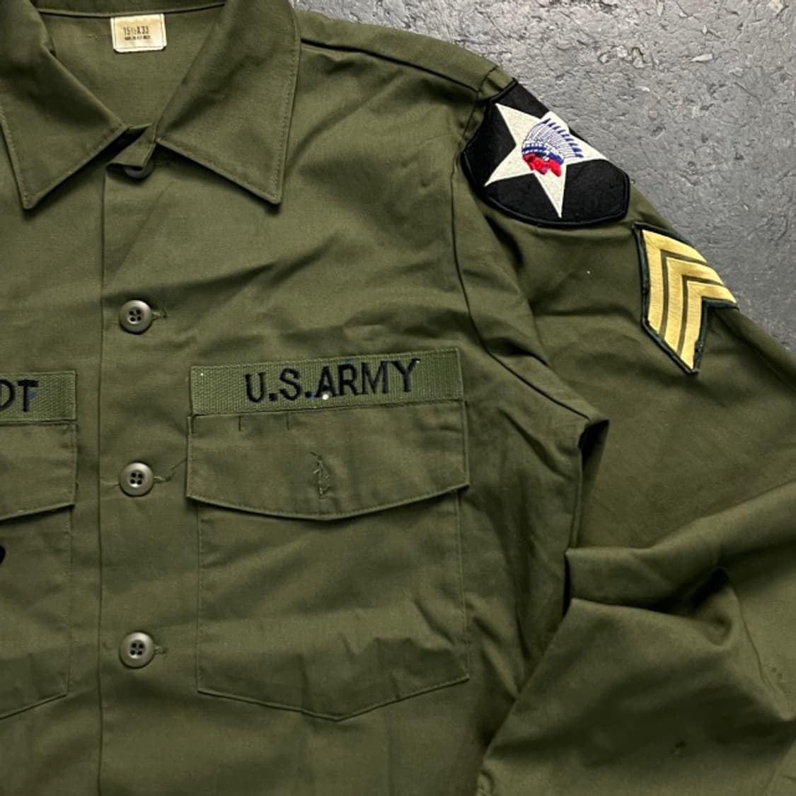 100 오리지날 미군 존레논 임진 스카웃 OG-507 자켓 상품이미지2