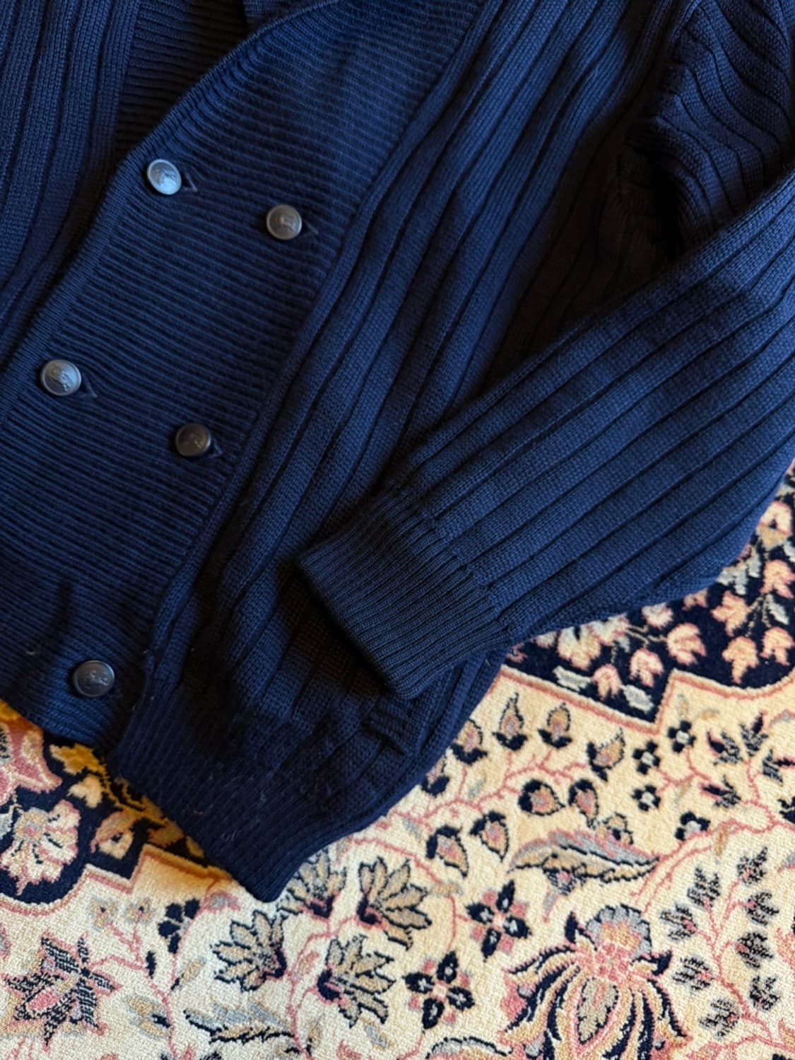 버버리 스코티쉬 숄칼라 가디건 105~110 상품이미지6