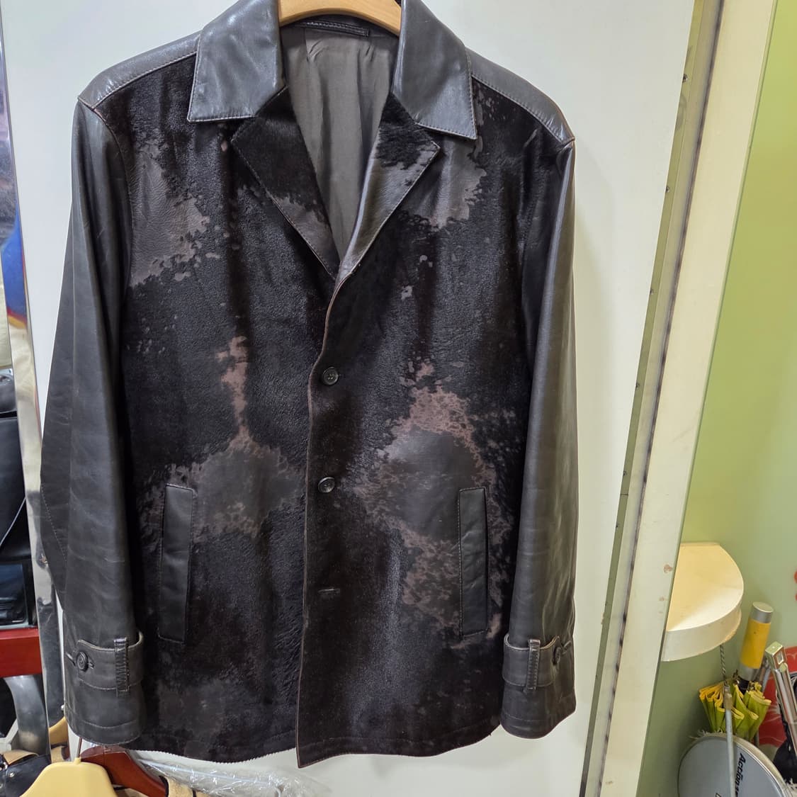 닐바렛 가죽 송치 자켓 상품이미지8