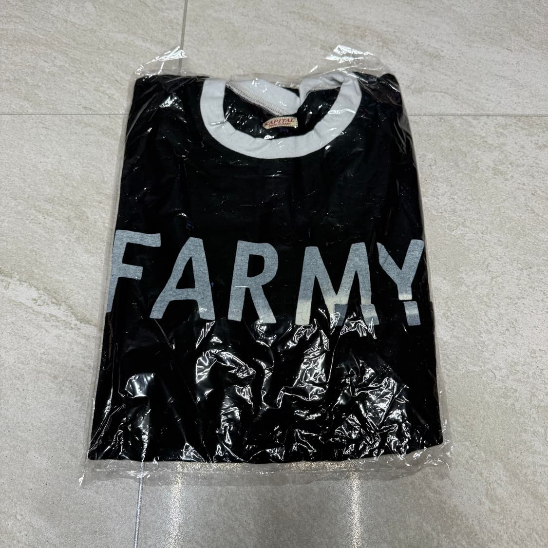 미개봉 새상품 [4] 캐피탈 18.5 텐지쿠 링거 포켓 티셔츠 파미 블랙 상품이미지2