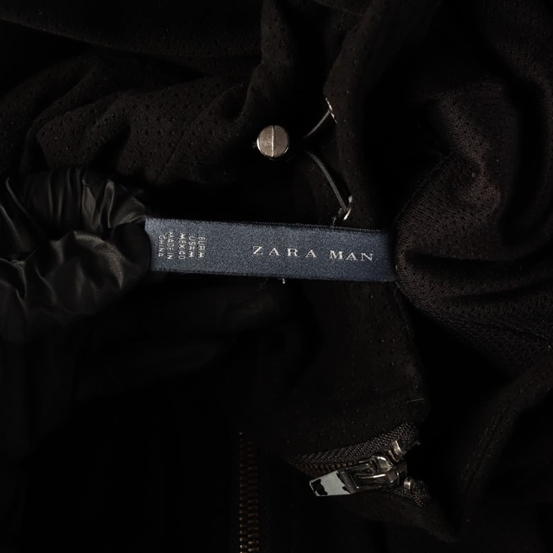ZARA MAN 블랙 베이직 후드 집업 자켓 M 상품이미지5