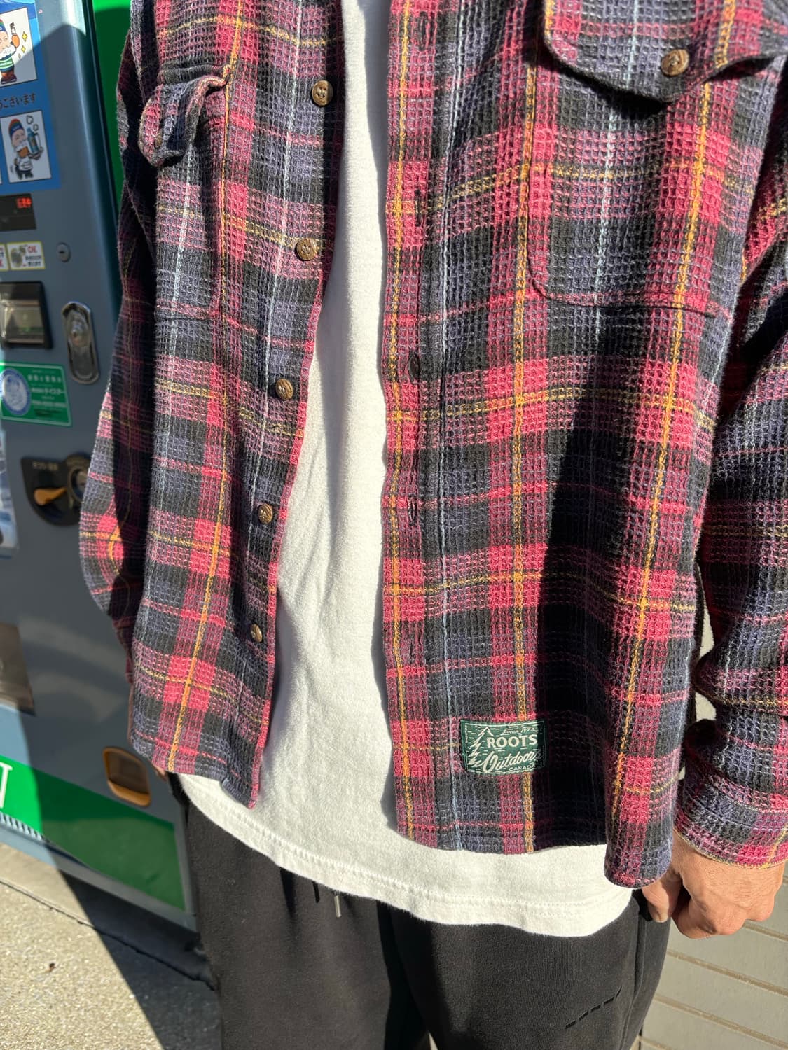 일본 빈티지 체크 셔츠 (M size) 상품이미지2