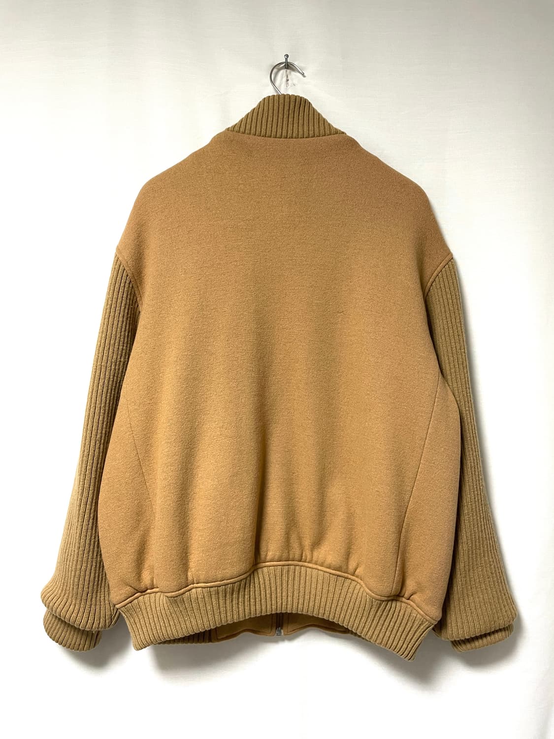 라코스테 남성 여유핏 니트 울 블루종 자켓 _ 카멜 _ 95-100 상품이미지6