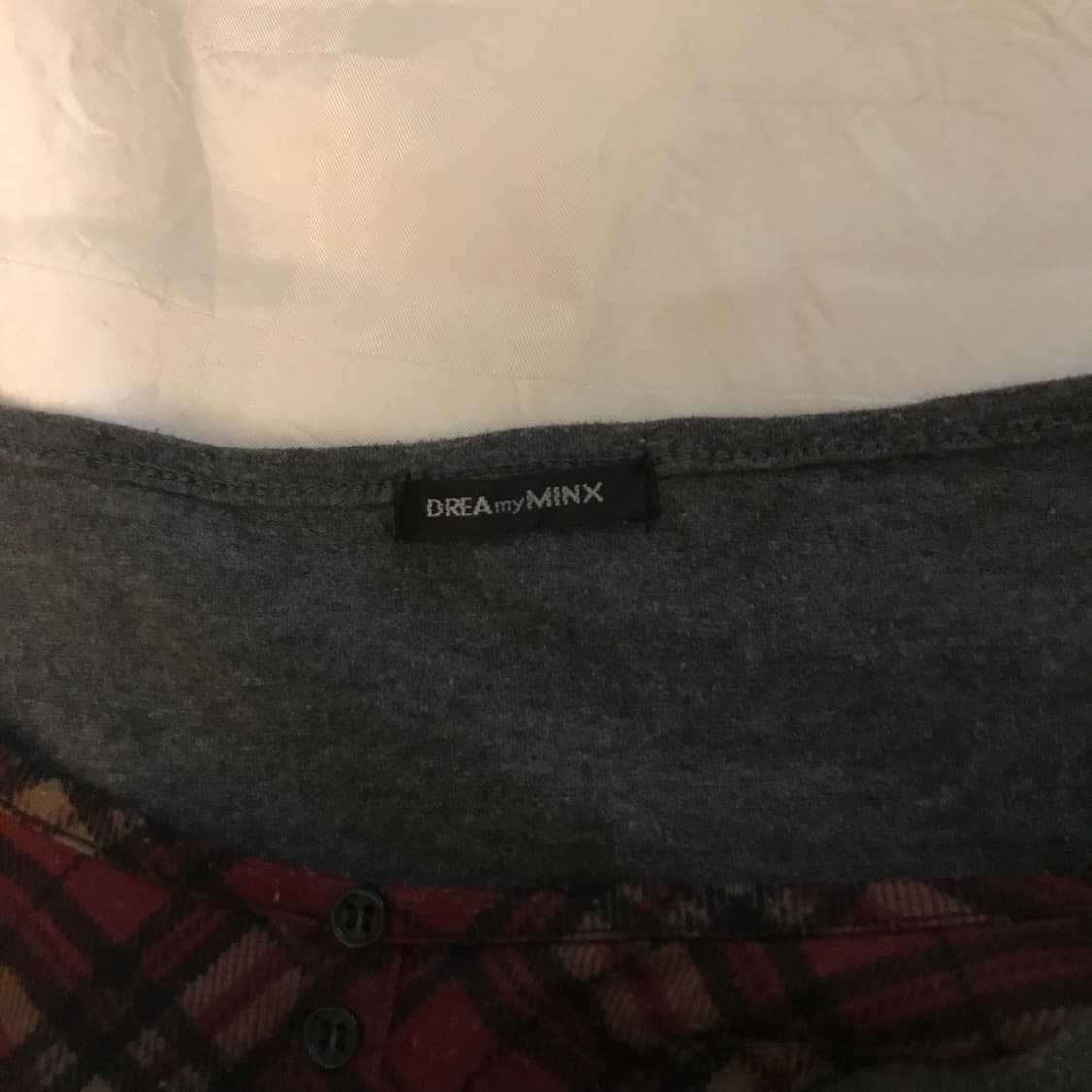 Drea my minx 모리걸 스쿨룩 긱시크 레이어드티 상품이미지5