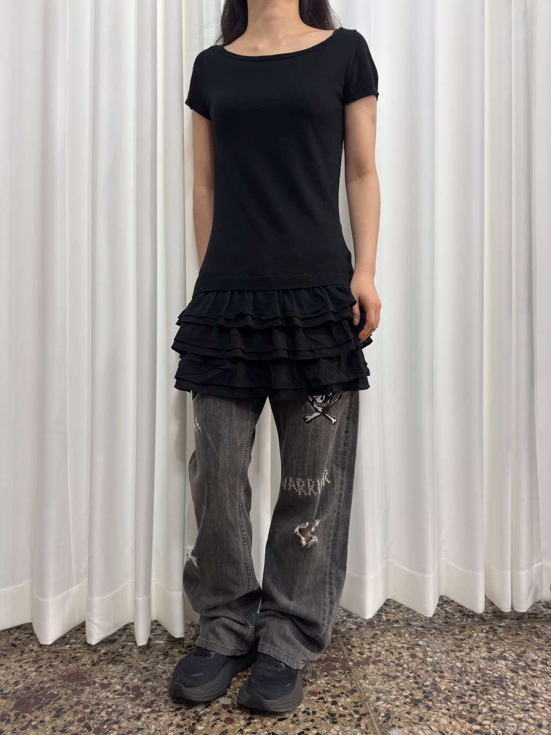 theory layered knit top 상품이미지3