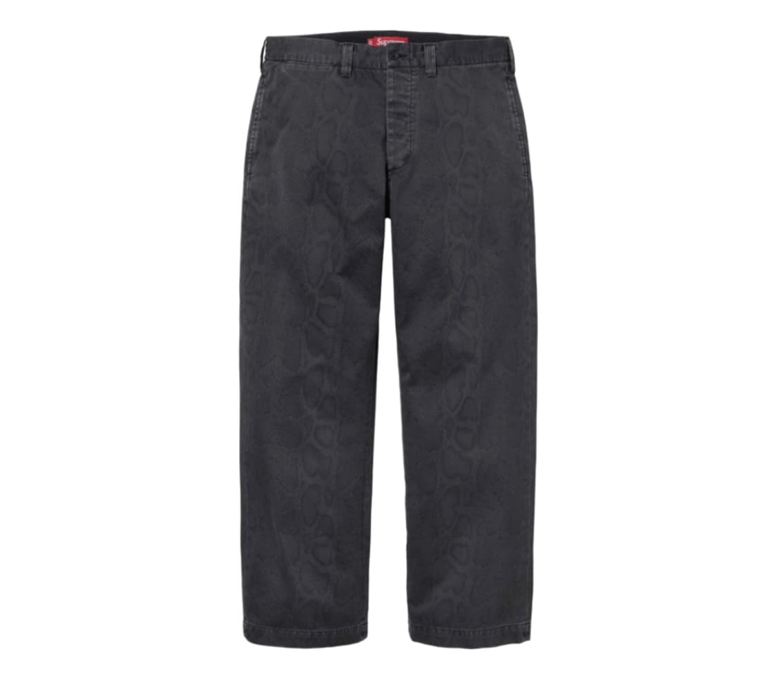 24ss 슈프림 스네이크 프린트 치노팬츠 상품이미지3