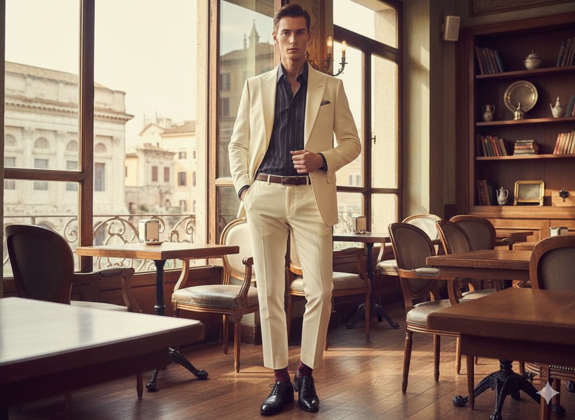 Dolce & Gabbana 돌체앤가바나 남성 스트라이프 셔츠 슬림핏 상품이미지1