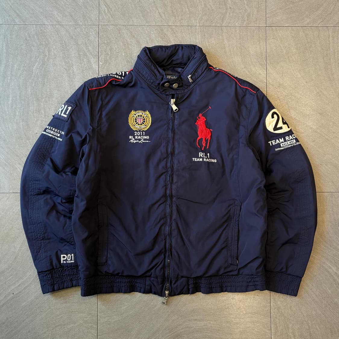 폴로 정품 네이비 US 레이싱 자켓 상품이미지1