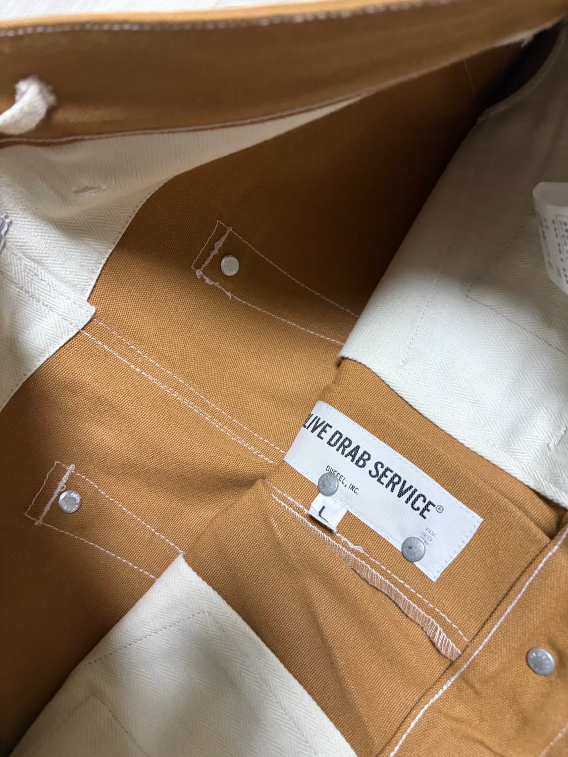 올리브드랩서비스 21 페이크 6포켓 팬츠 덕브라운 L사이즈 판매 상품이미지2