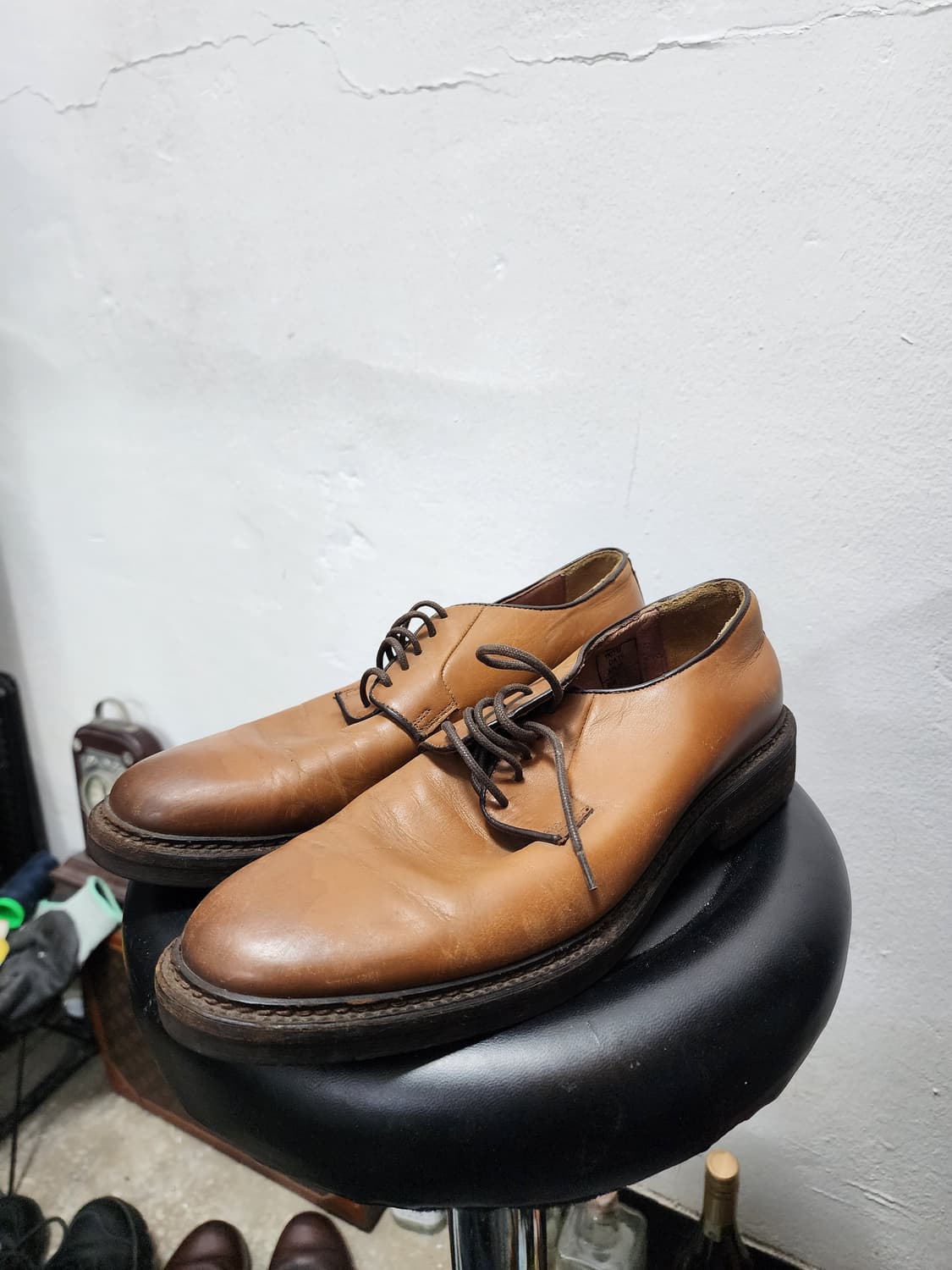 장까를로모렐리 빈티지 브라운 구두  상품이미지1