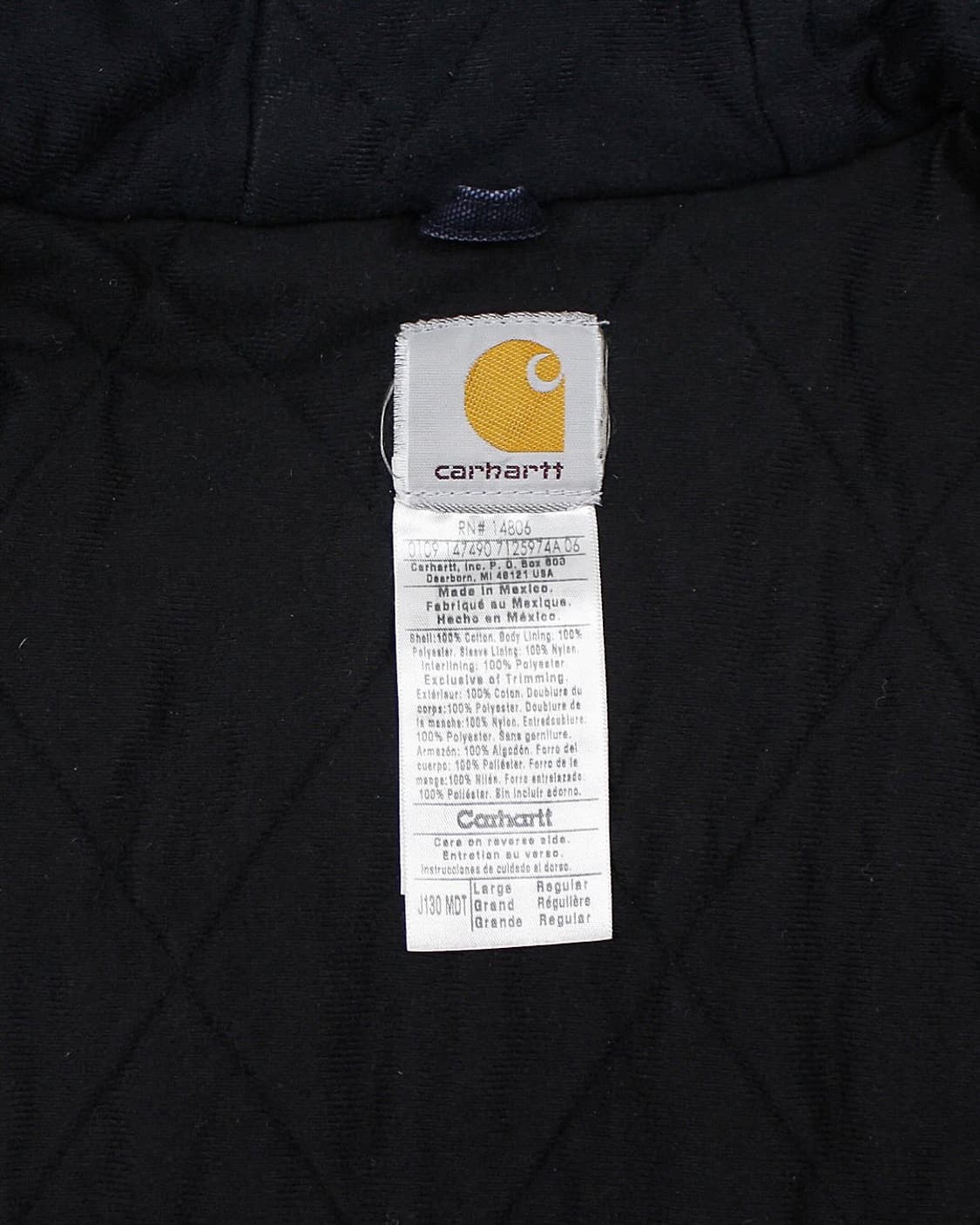 2009 칼하트 J130 MDT 덕 액티브 자켓 미드나잇 상품이미지5