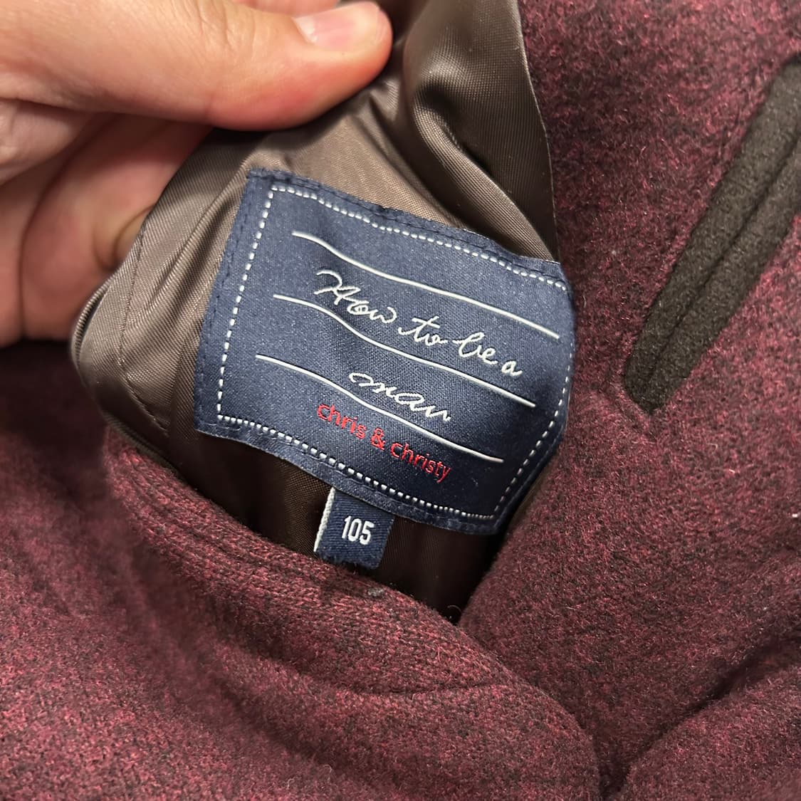 크리스 크리스티 더블 하이넥 카라 투버튼 울코트 상품이미지3