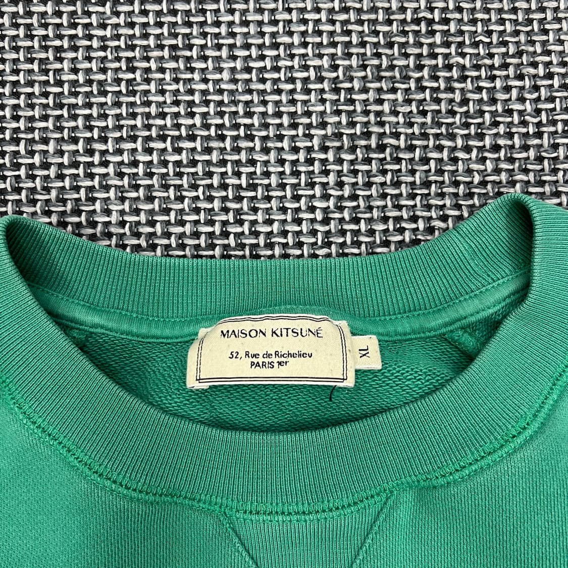 메종키츠네 폭스패치 그린 맨투맨  상품이미지2