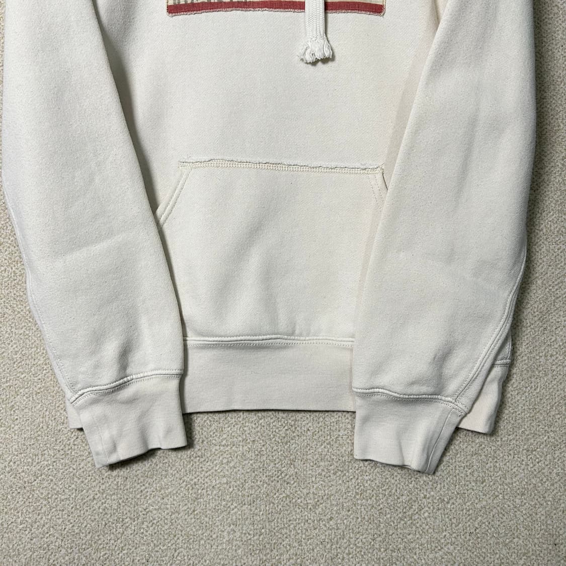 (S) 폴로 성조기 아이보리 후드티  상품이미지5