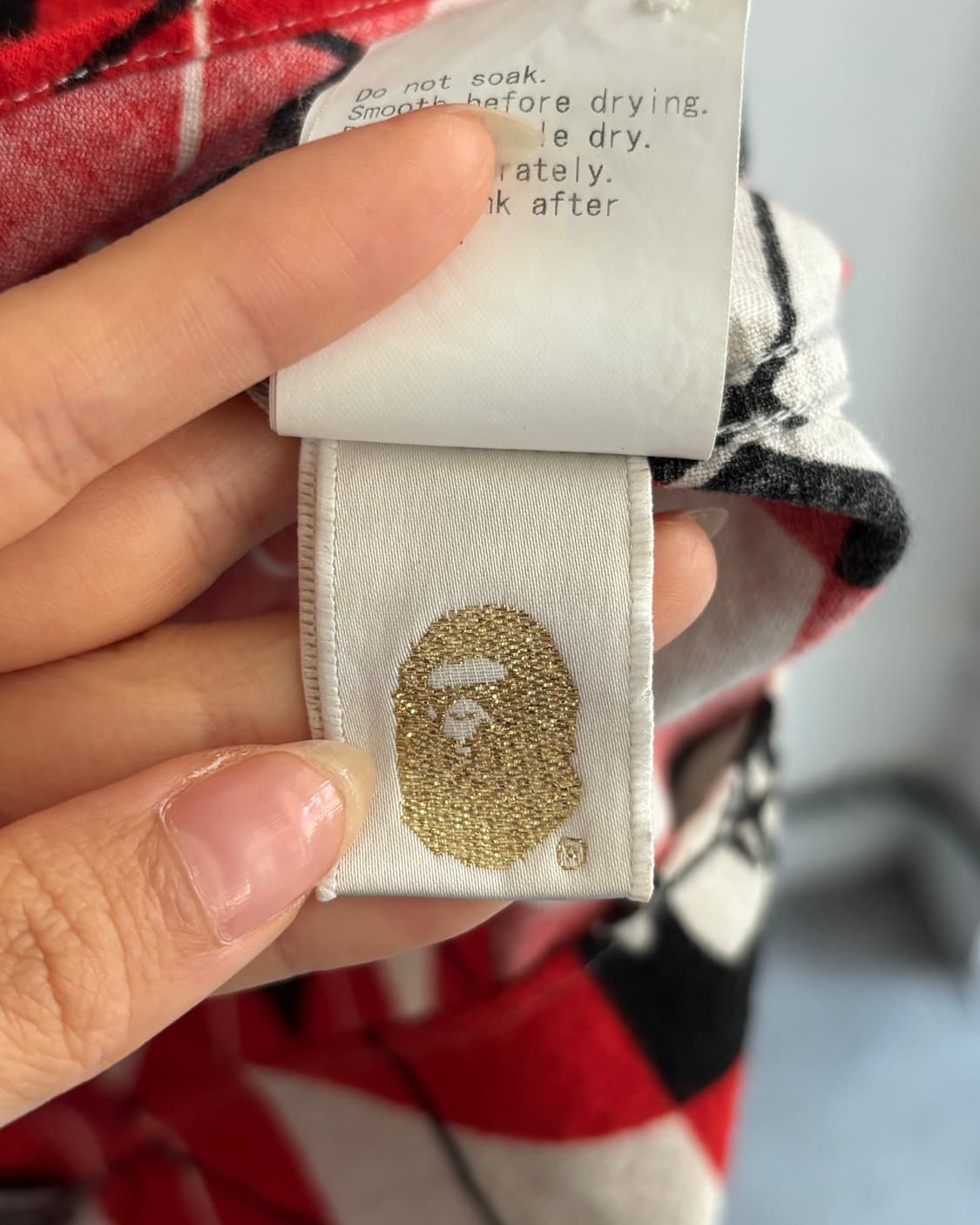 Bape 베이프 아가일 에이프 헤드 셔츠 상품이미지7