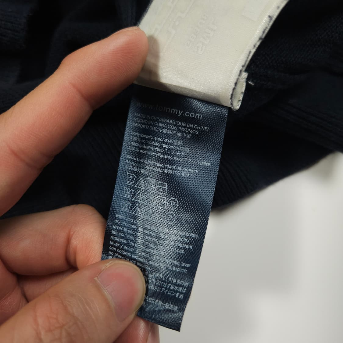 타미힐피거 빅로고 네이비 니트 상품이미지6