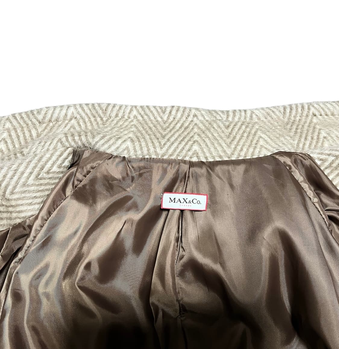 MAX&Co. 막스앤코 헤링본 코트 베이지 상품이미지2